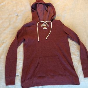 Pink front string hoodie